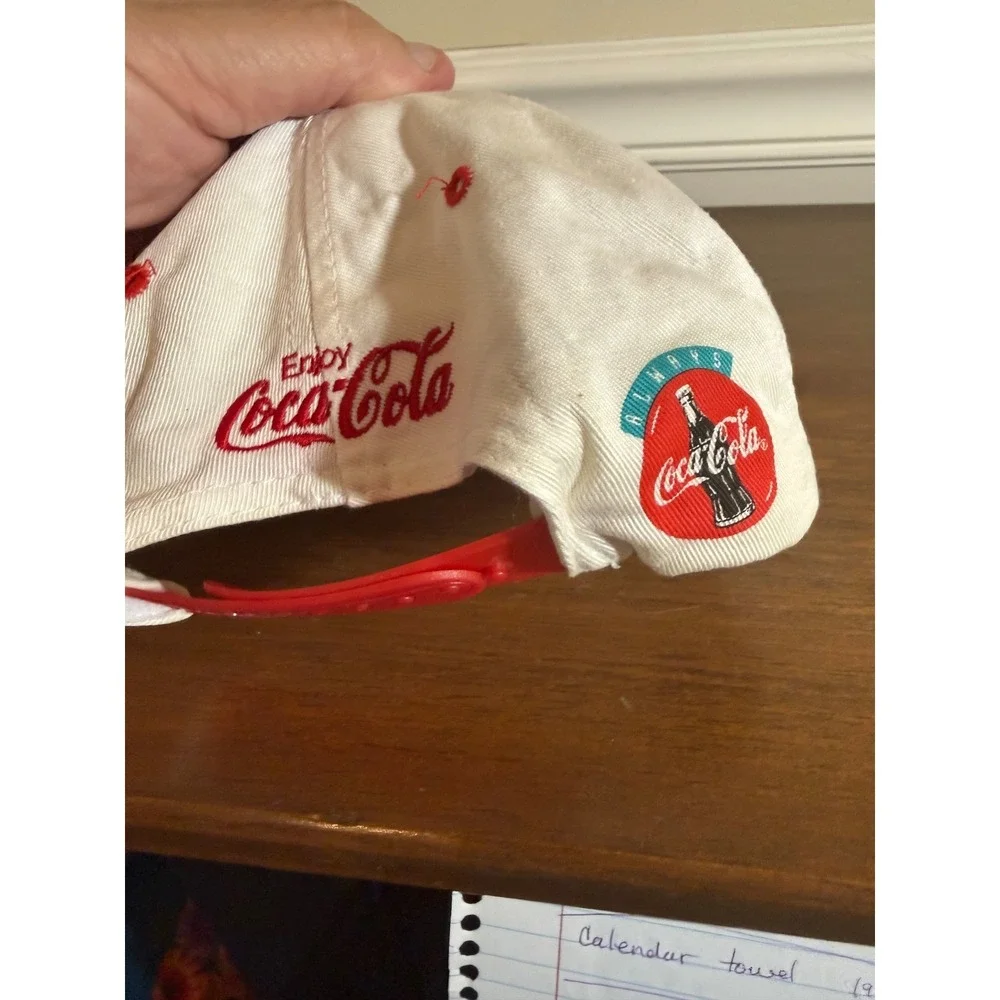 Vintage Philadelphia 76ers Coca-Cola Snapback Hat BD&A NBA Basketball Red White